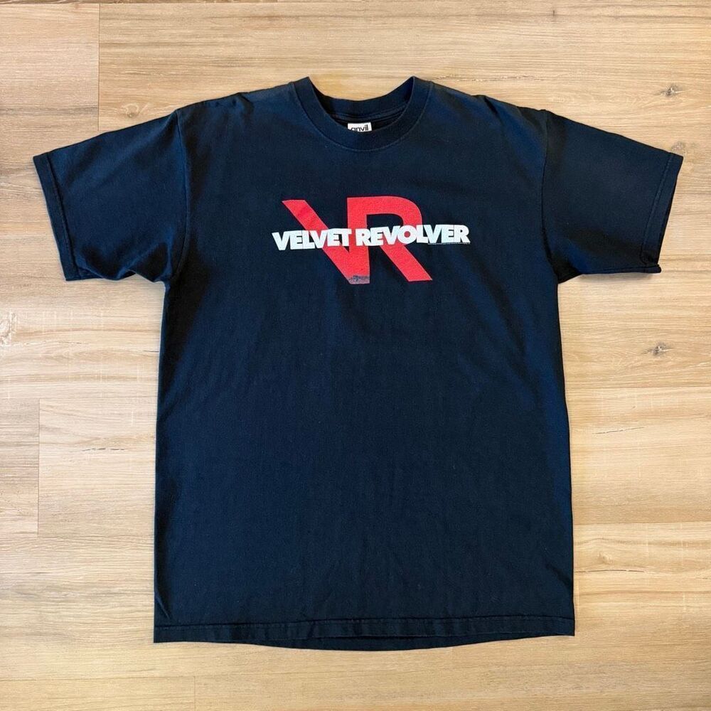 Vintage Y2K Velvet Revolver 2004 Black Shirt Size Large Rock N Roll Alt Hard Tee